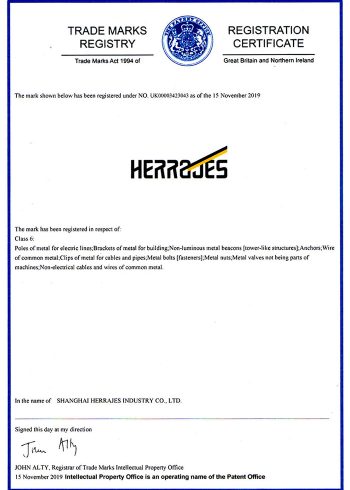 Certificate-of-Herrajes-trade-mark
